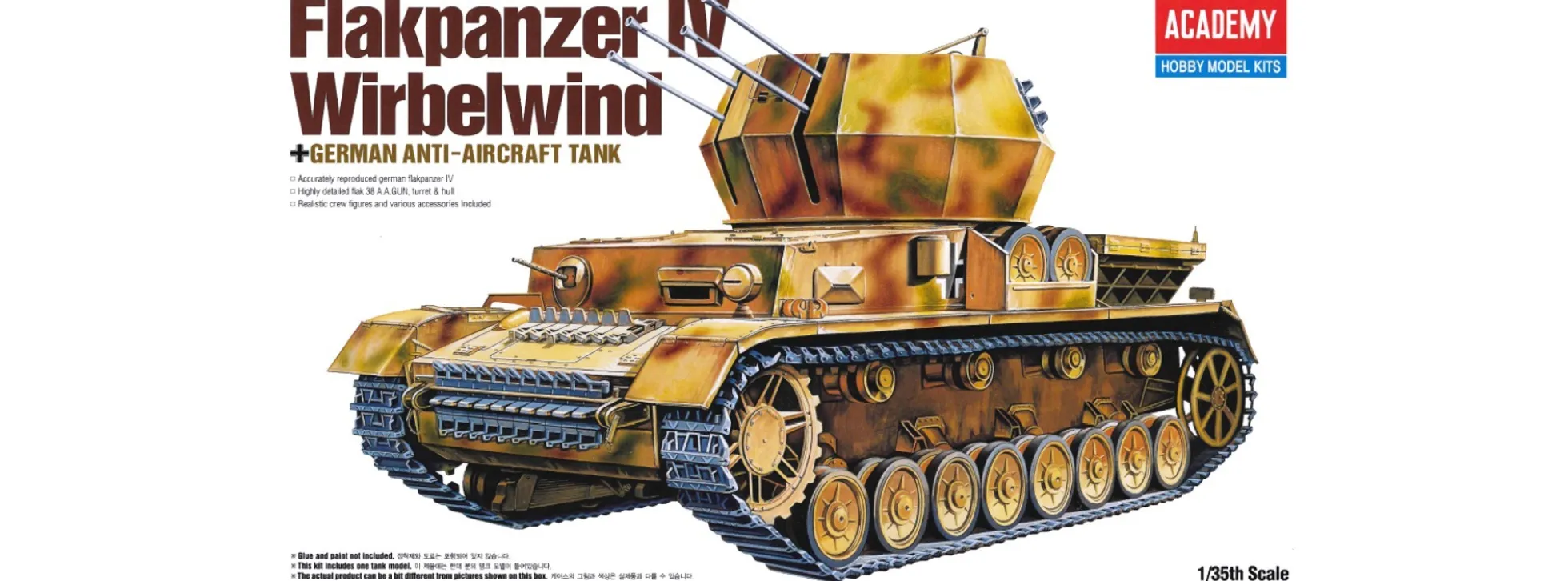 ACADEMY 13236 Flakpanzer IV Wirbelwind | Militär Bausatz 1:35