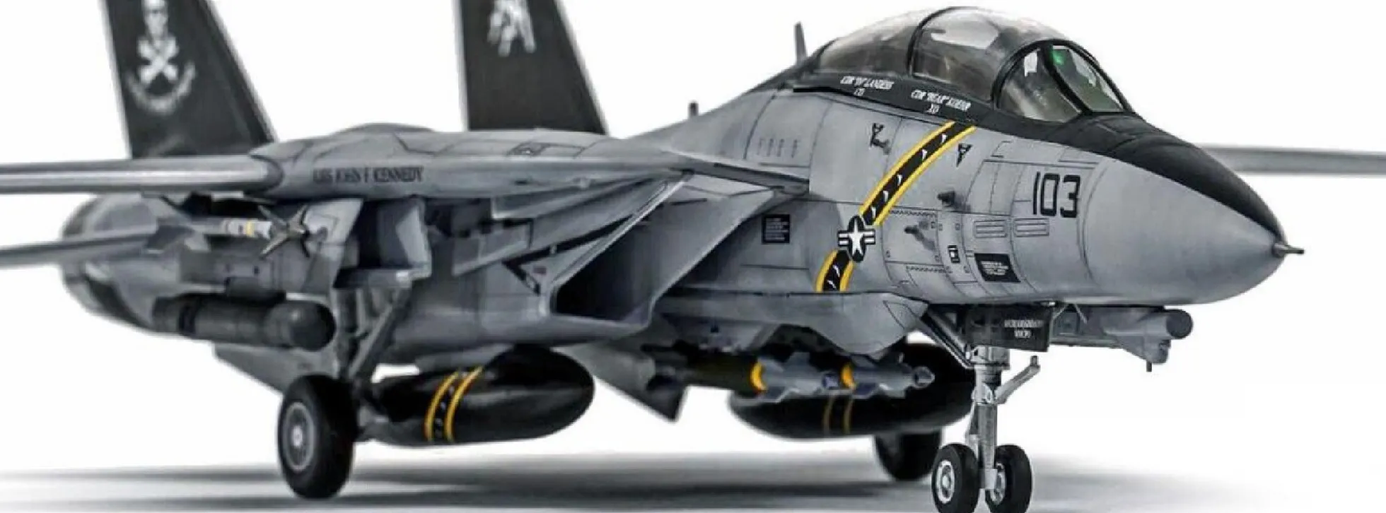 ACADEMY 12578 Grumman USN F-14B VF-103 Jolly Rogers | Flugzeug Bausatz 1:72