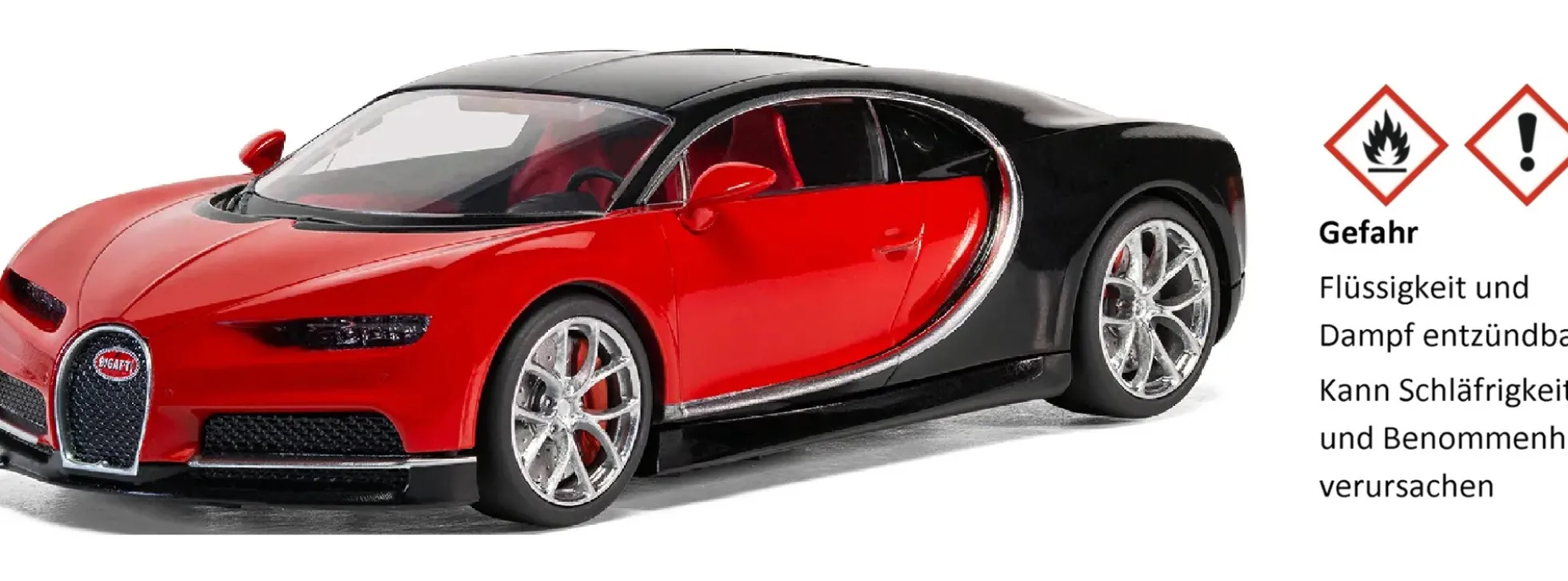 Airfix A55005 Bugatti Chiron Starter Set | Auto Bausatz 1:43