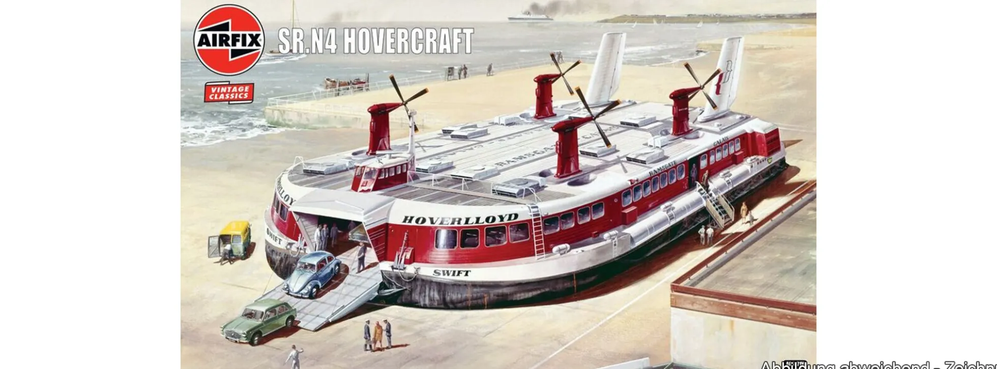 Airfix A09171V Saunders Roe Nautical 4 SR.N4 Hovercraft | Schiff Bausatz 1:144