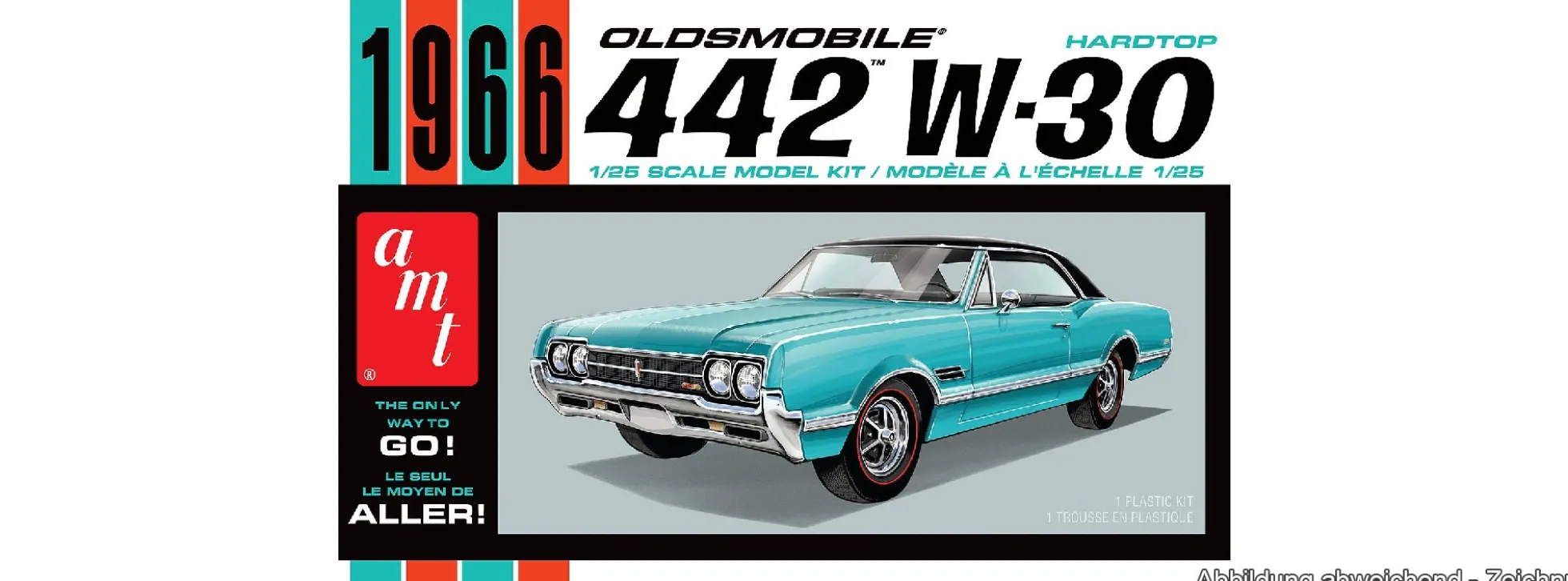 AMT 1432M 1966er Olds 442 Hardtop | Auto Bausatz 1:25