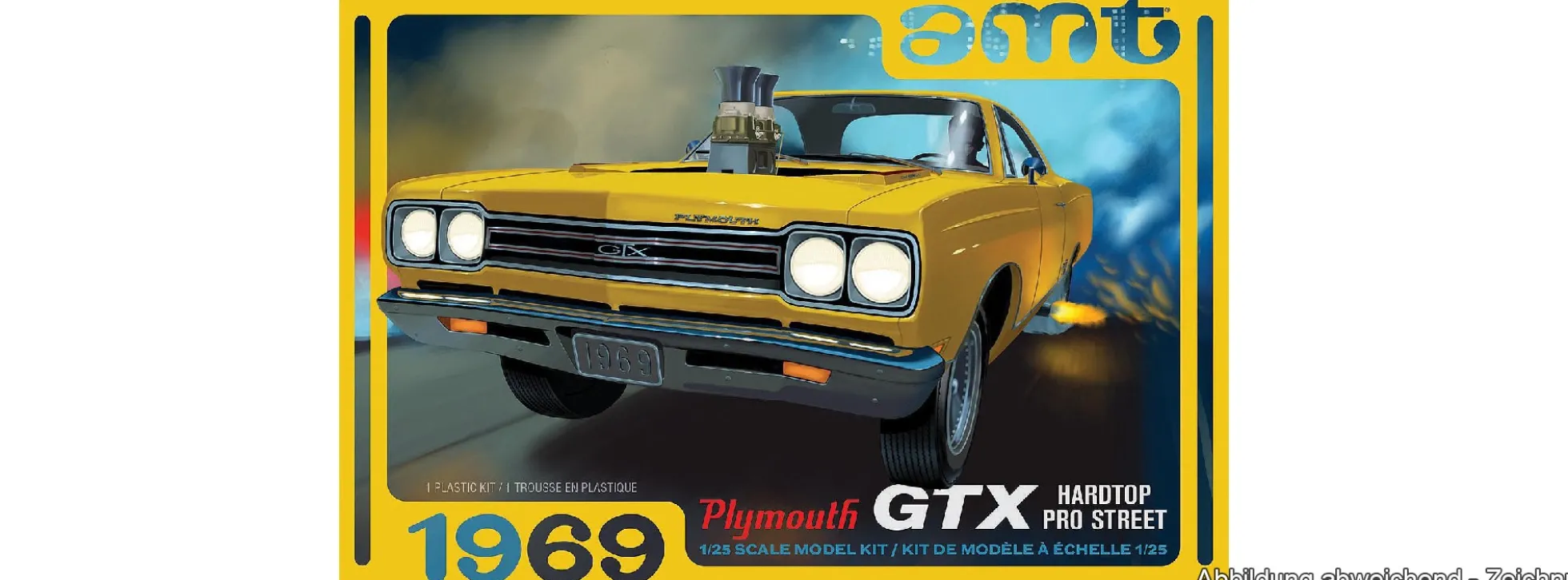 AMT 1180 Plymouth GTX Hardtop 1969 | Auto Bausatz 1:25