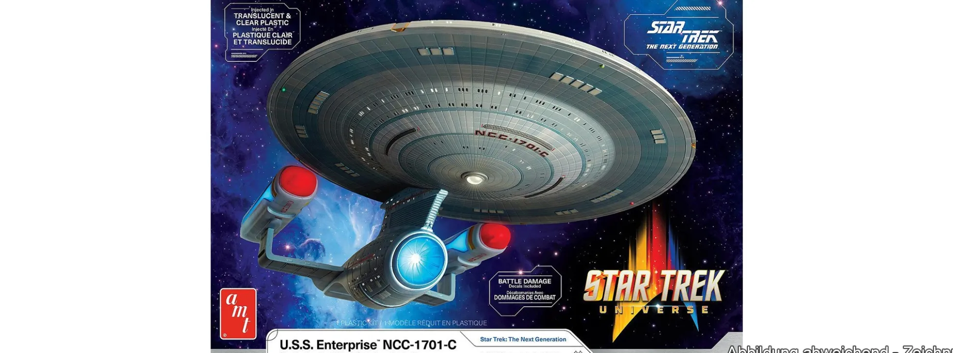 AMT 591332 Star Trek USS Enterprise NCC 1701 C | Raumfahrt Bausatz 1:1400