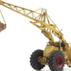 Artitec 387.378 Bischoff Polytrac mit Greifer gelb | Baumaschinenmodell 1:87