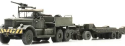 Artitec 6870283 B M19 Diamond T mit Anhänger Belgische Armee | Militärmodell 1:87