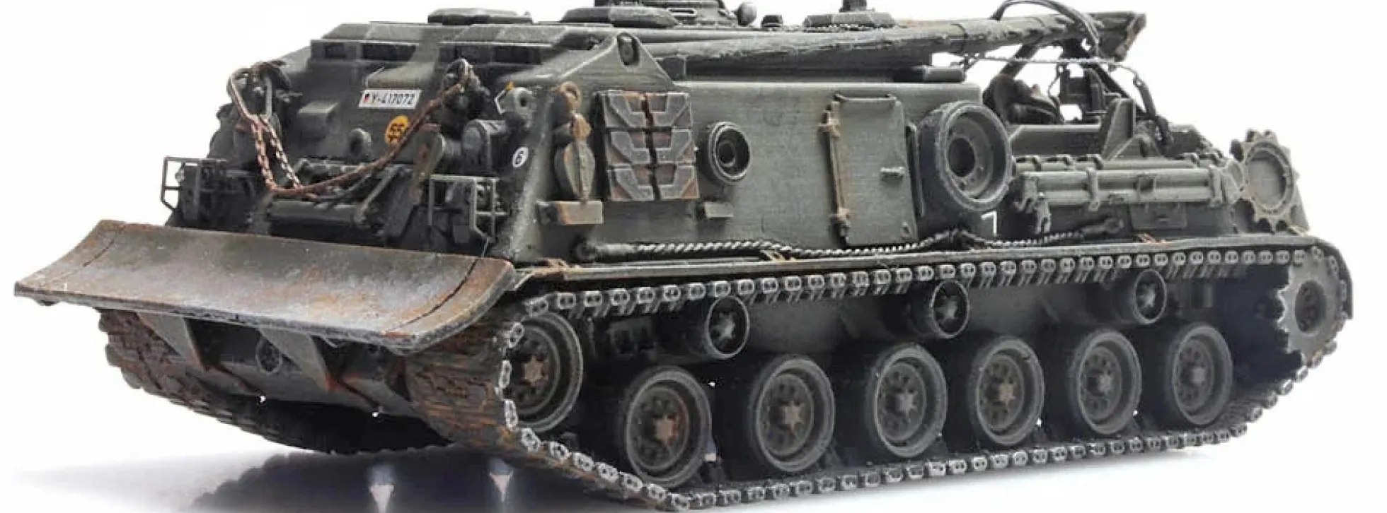 Artitec 6870244 BRD M88 Bergepanzer olivgrün früh Eisenbahntransport | Panzermodell 1:87