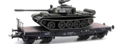 Artitec 6870234 DDR T-55A NVA Eisenbahntransport | Panzermodell 1:87