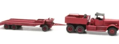 Artitec 387.430 Diamond T Lkw mit Anhänger rot | LKW-Modell 1:87