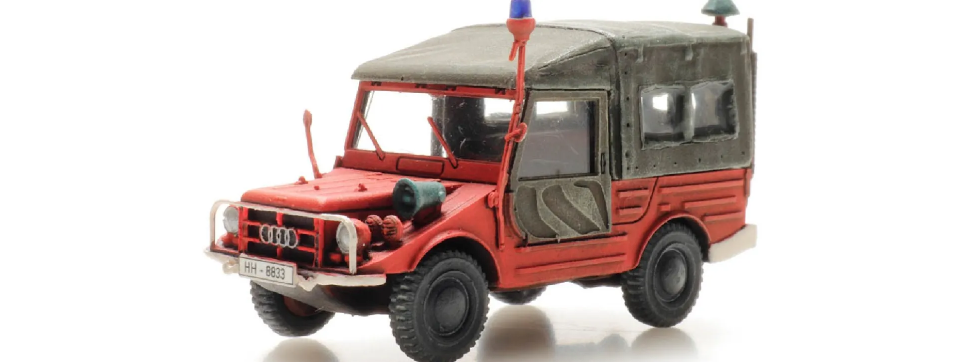 Artitec 6870448 DKW Munga F91/8 Feuerwehr | Blaulichtmodell 1:87