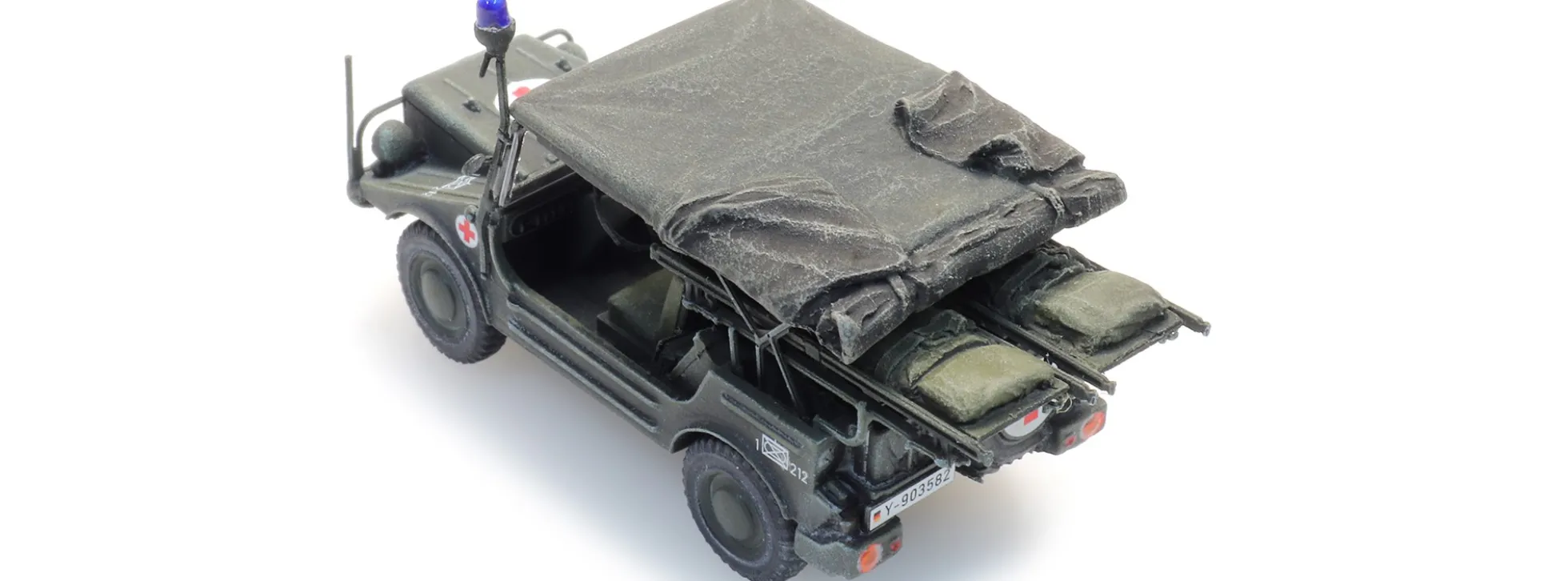 Artitec 6870446 DKW Munga F91/4 Oliv Sanität | Militärmodell 1:87