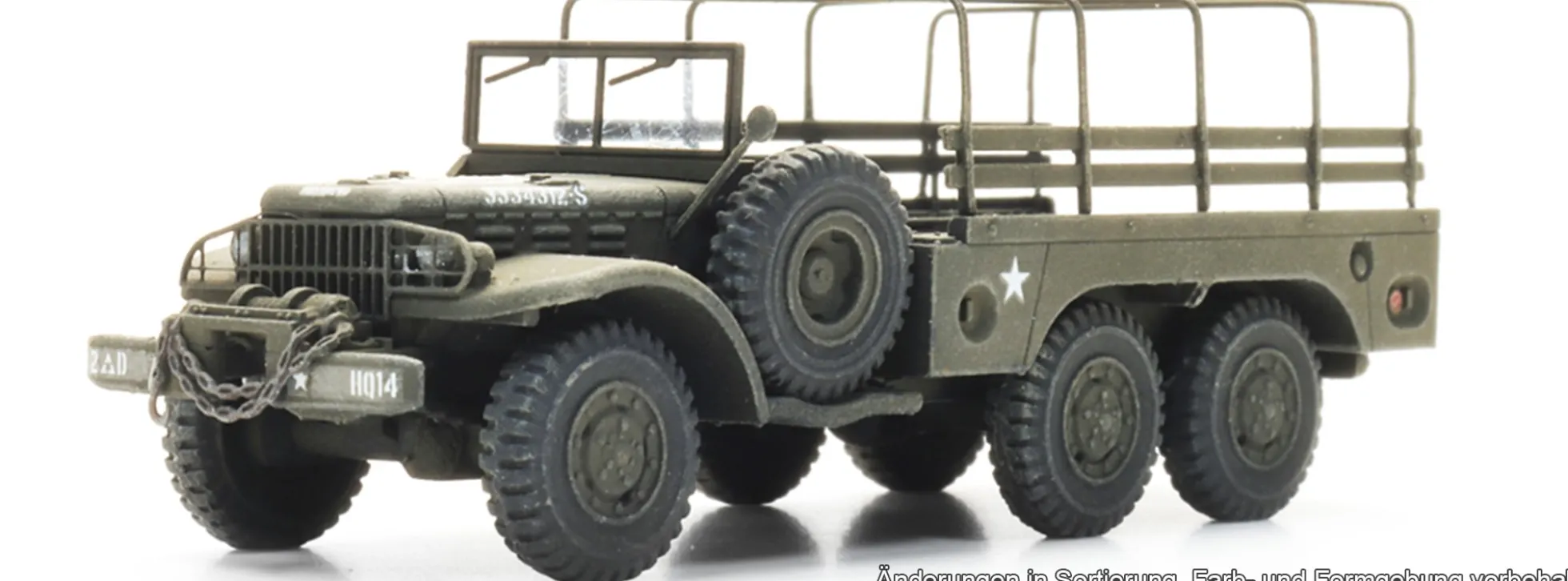 Artitec 6870771 Dodge WC63 mit Winde US Army | Militärmodell 1:87