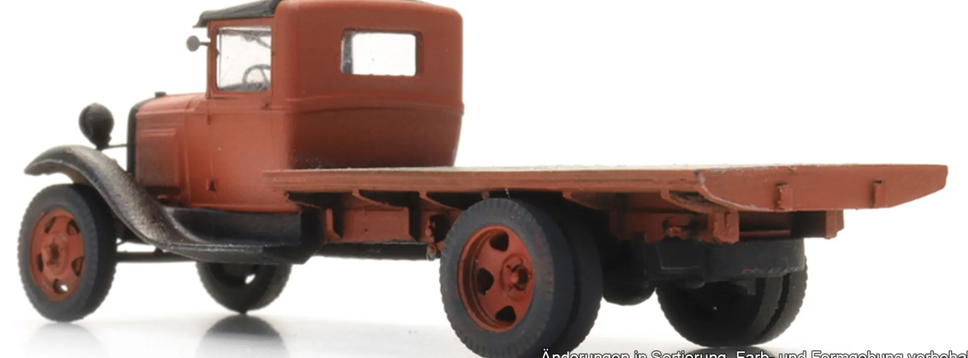 Artitec 387.711 Ford Model AA Flachbett rot | Modellauto 1:87