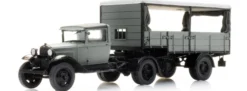 Artitec 387.664 Ford Model AA mit Sattelauflieger - grau | LKW-Modell 1:87