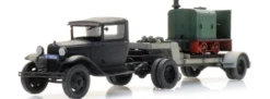 Artitec 387.556 Ford Model AA Sattelauflieger mit Deutz Feldbahnlok | LKW-Modell 1:87