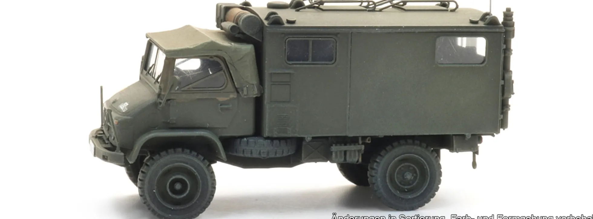 Artitec 6870777 MB Unimog 404s Funkkoffer gelboliv | Militärmodell 1:87