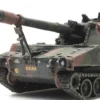 Artitec 6870149 NL M109 A2 NAVO Camo Eisenbahntransport | Panzermodell 1:87