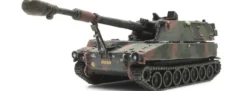 Artitec 6870149 NL M109 A2 NAVO Camo Eisenbahntransport | Panzermodell 1:87