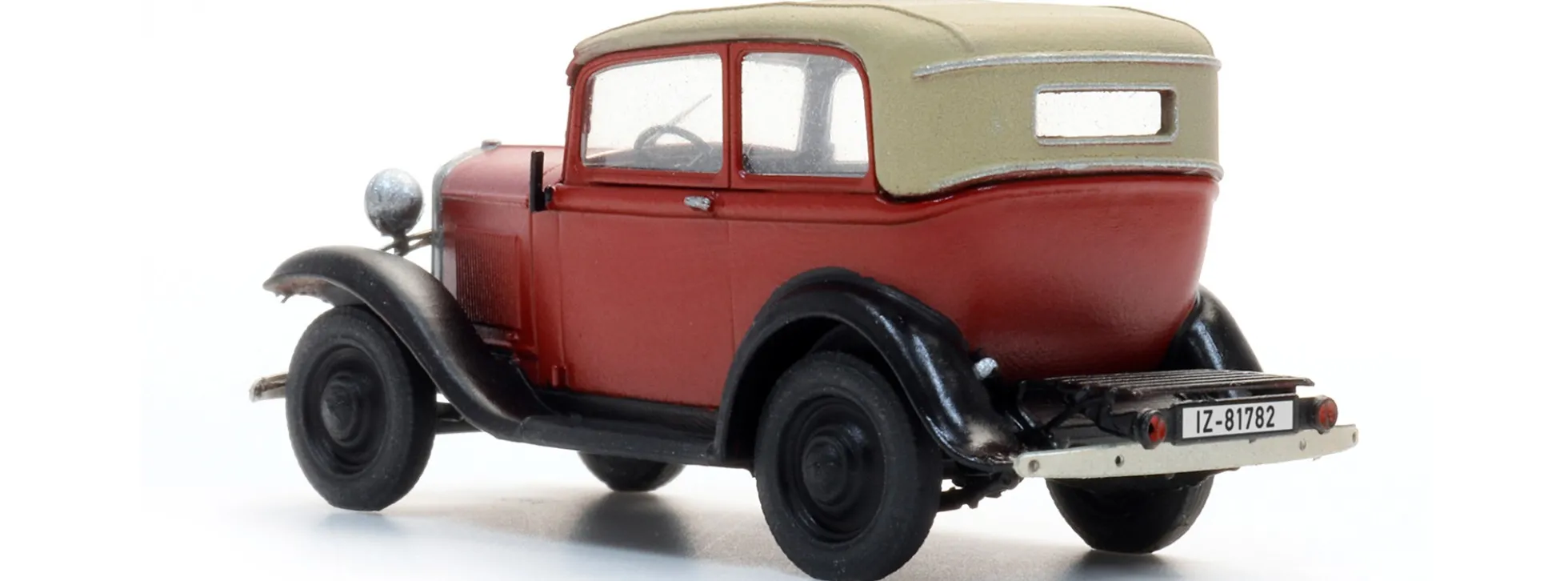 Artitec 387.643 Opel 1,2 Liter - rot | Geschlossenes Verdeck | Modellauto 1:87