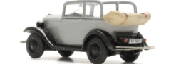Artitec 312.047 Opel P4 - grau | Offenes Verdeck | Modellauto 1:120