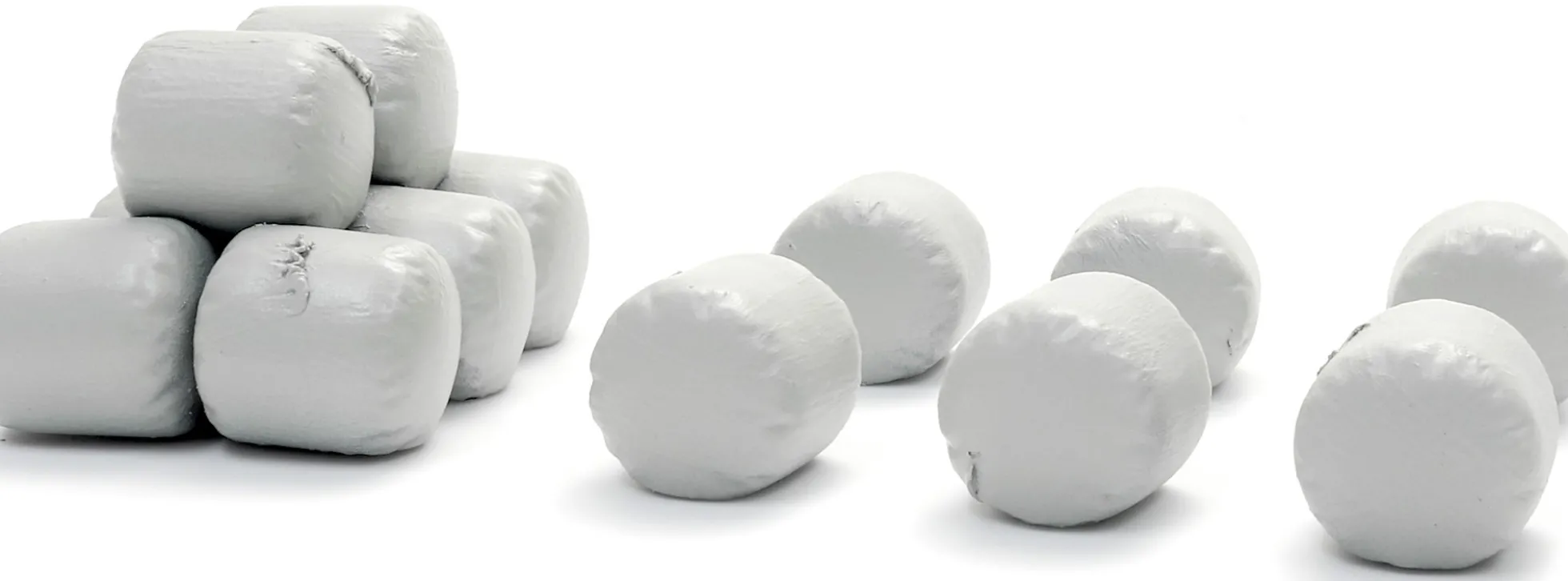 Artitec 387.656 Siloballen Weiß | mehrteiliges Set | Mini-Zubehör 1:87