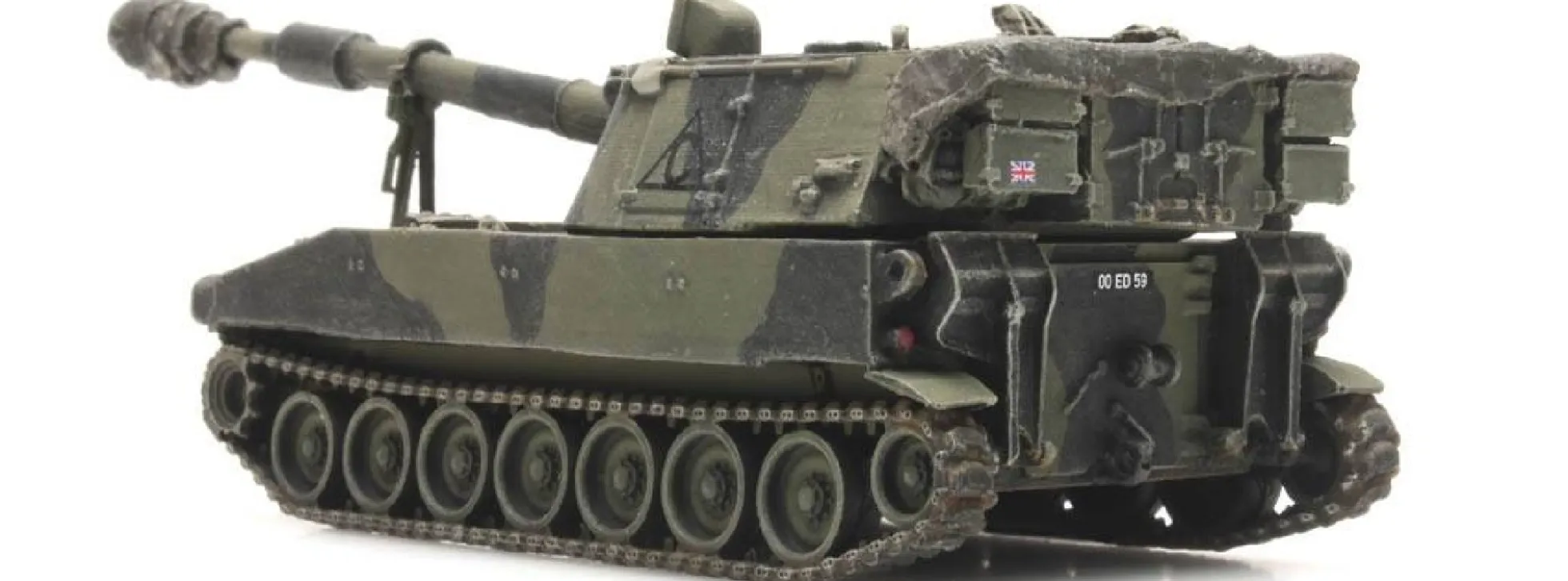 Artitec 6870154 UK M109 A2 Eisenbahntransport | Panzermodell 1:87