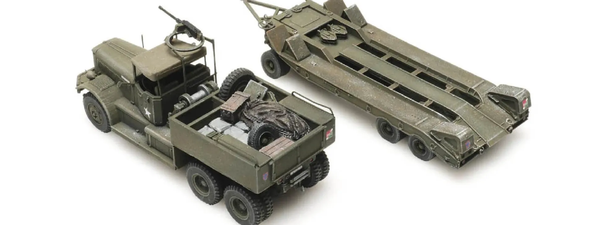 Artitec 6870281 UK M19 Diamond T mit Anhänger Britische Armee | Militärmodell 1:87