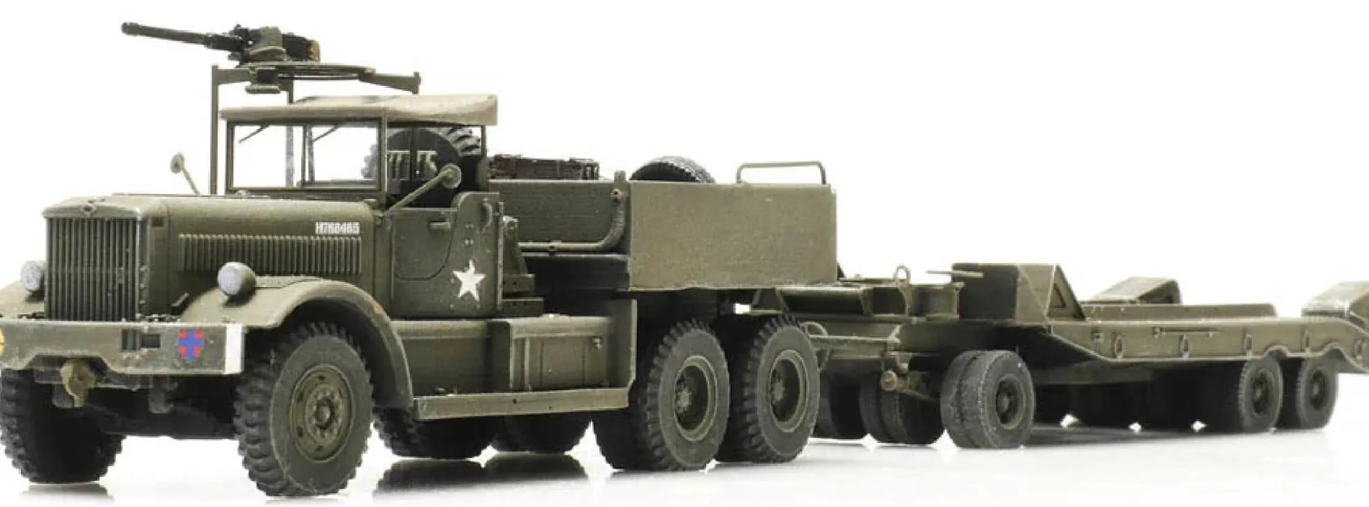 Artitec 6870281 UK M19 Diamond T mit Anhänger Britische Armee | Militärmodell 1:87