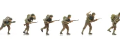 Artitec 5720015 US D-Day Infanterie stürmt den Strand | 6 Stück | Militär Figuren 1:72