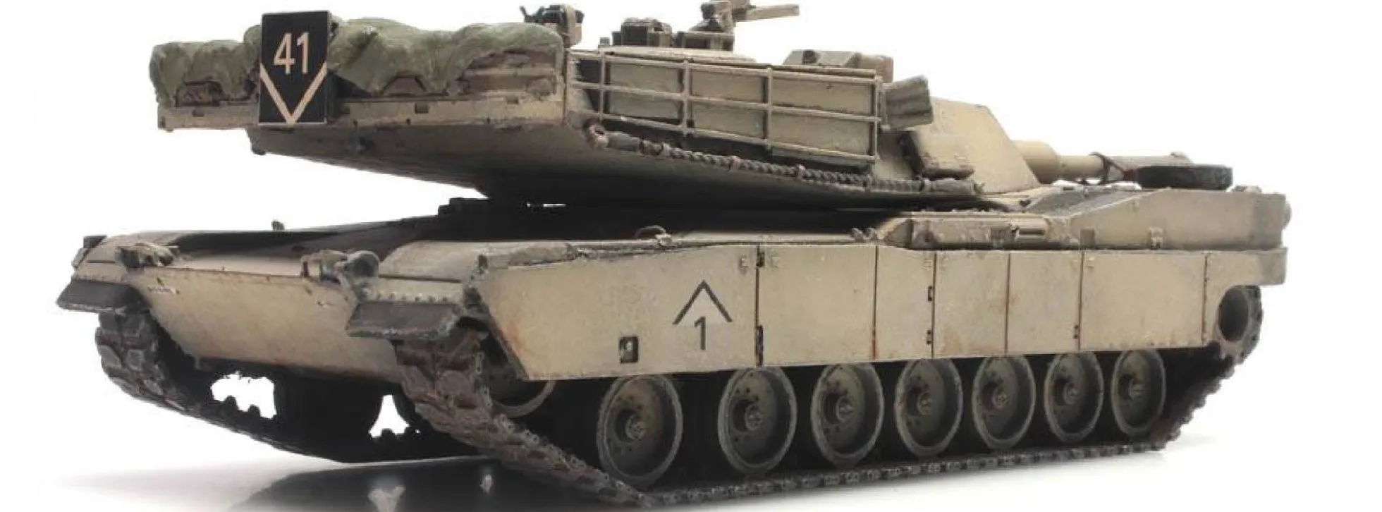 Artitec 6870191 US M1A1 Abrams Desert Storm Eisenbahntransport | Panzermodell 1:87