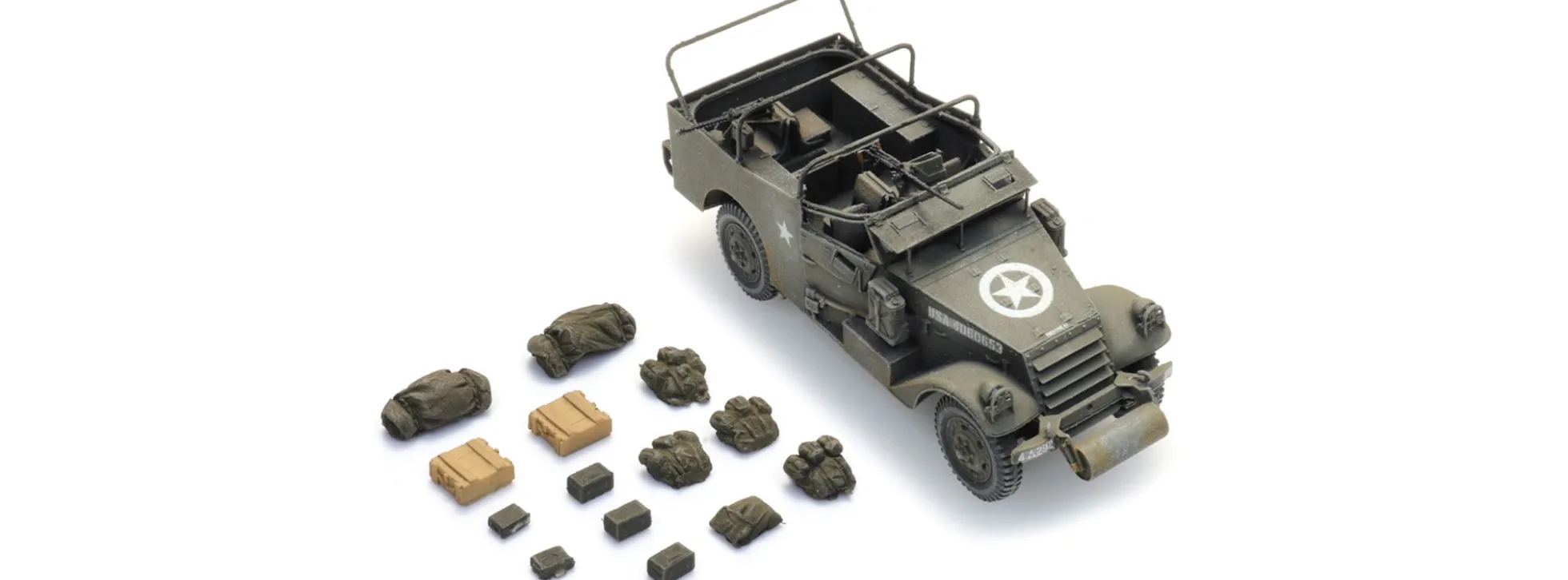 Artitec 6870437 US M3A1 Aufklärungsfahrzeug | Militärmodell 1:87