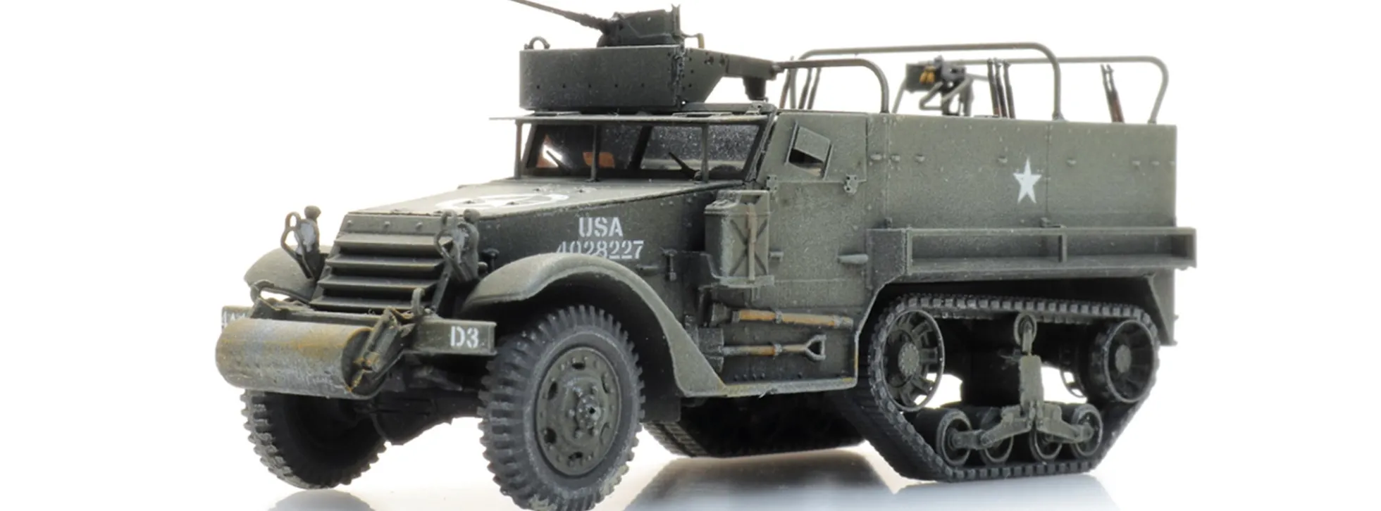 Artitec 6870436 US M3A1 Mannschaftstransport-Halbkettenfahrzeug | Panzermodell 1:87