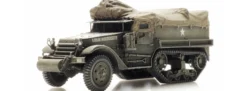 Artitec 6870439 US M3A1 Mannschaftstransport-Halbkette Eisenbahntransport | Militärmodell 1:87
