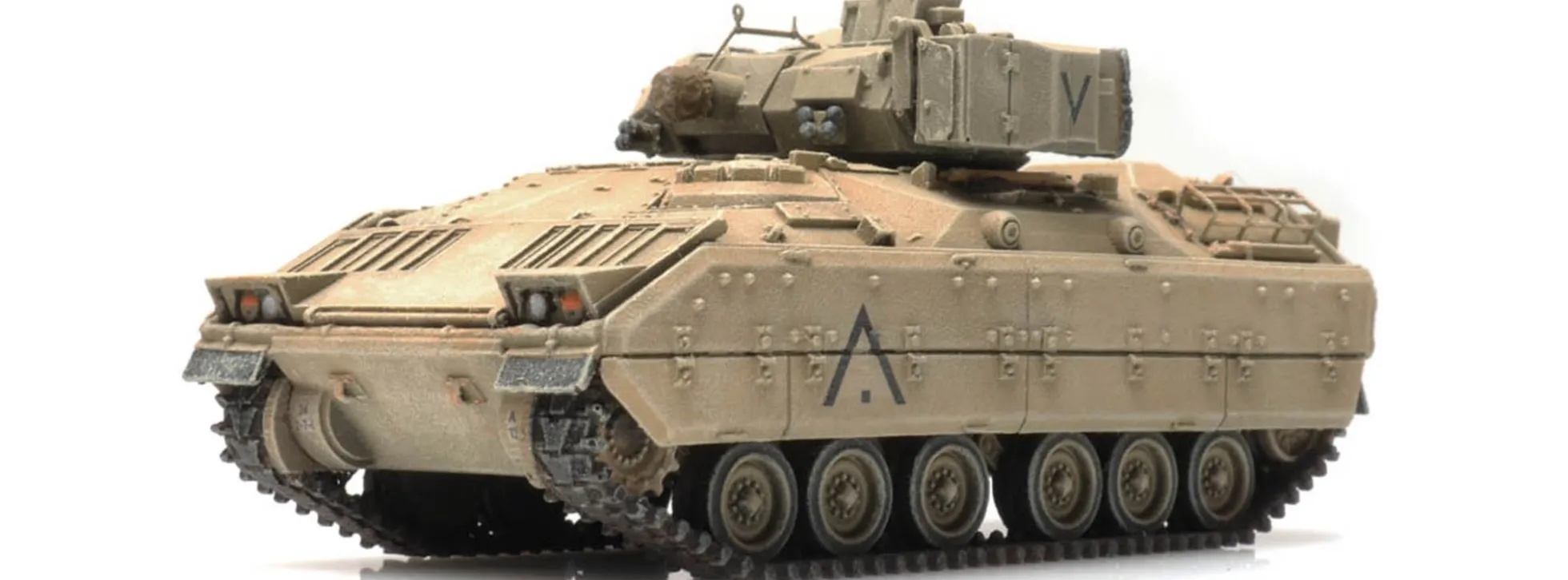 Artitec 6870266 US M2 IFV Bradley Wüste Eisenbahntransport | Panzermodell 1:87