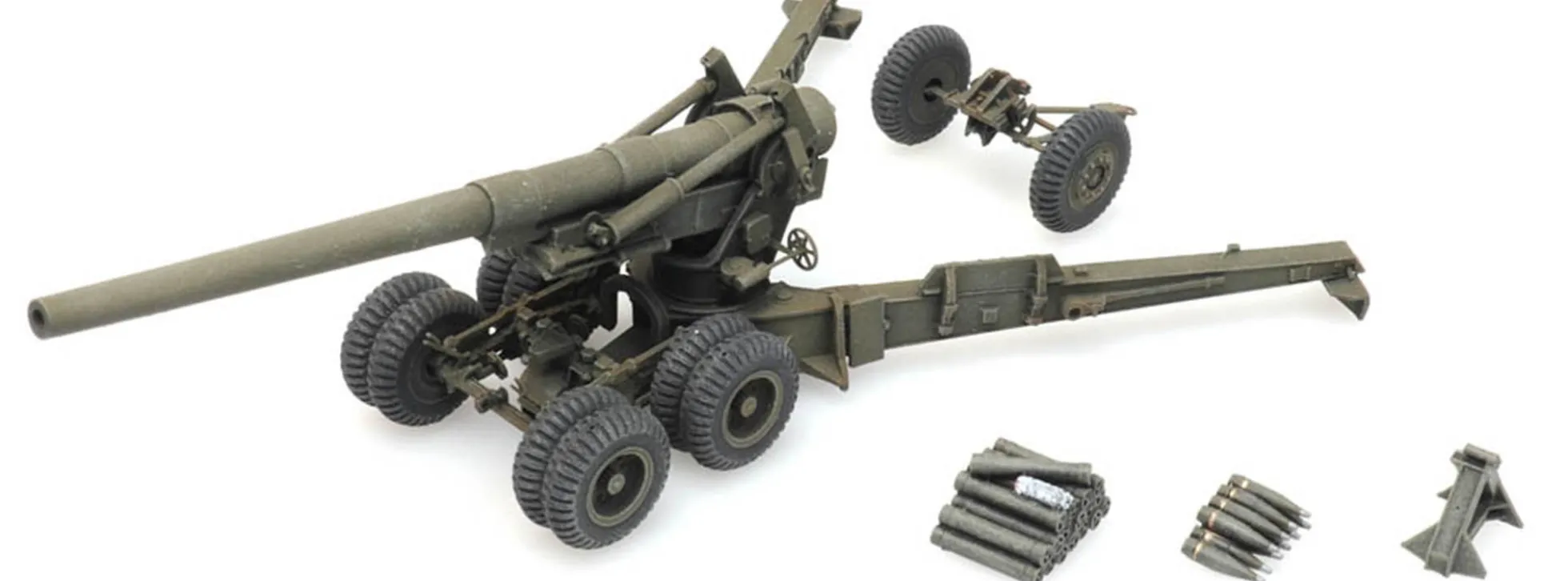Artitec 6870388 US 155mm Geschütz M1 Long Tom Feuerstellung | Militärmodell 1:87