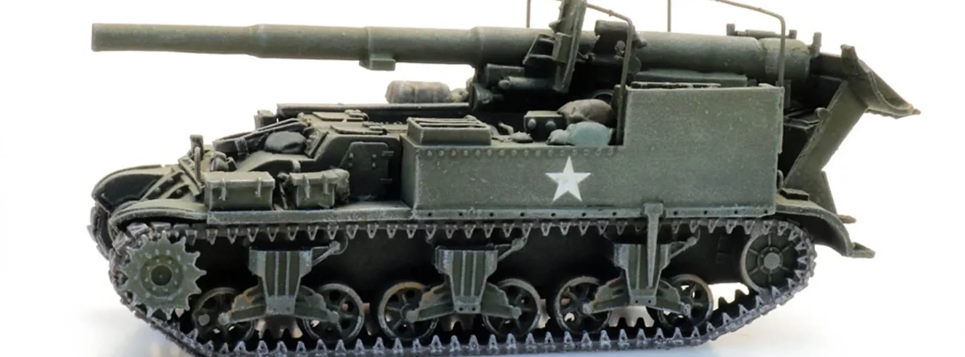 Artitec 387.78 US M12 155mm Gun Motor Carrier | Militärmodell 1:87
