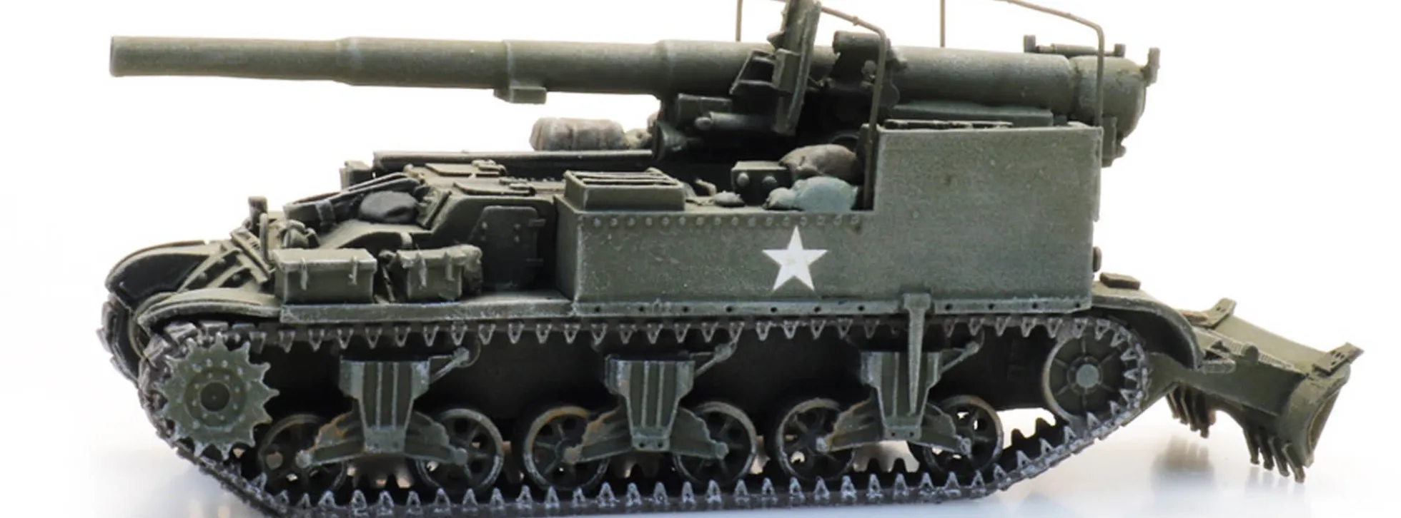 Artitec 387.78 US M12 155mm Gun Motor Carrier | Militärmodell 1:87