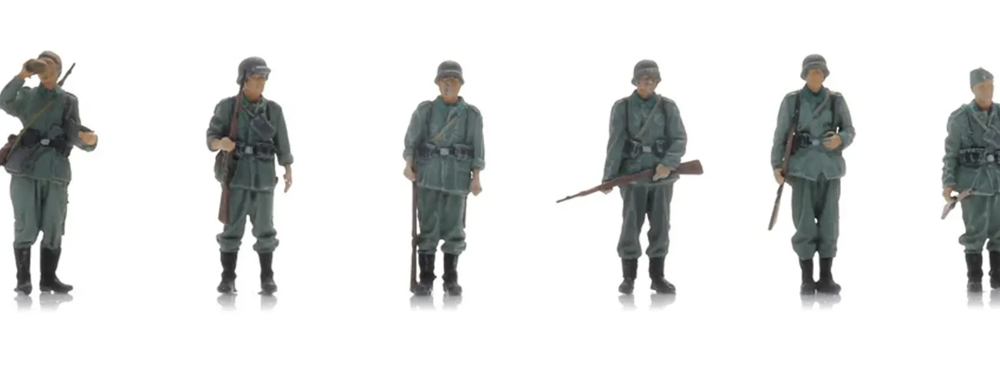 Artitec 7720009 WM-Infanterie wartet auf Transport | 6 Stück | Figuren Bausatz 1:72