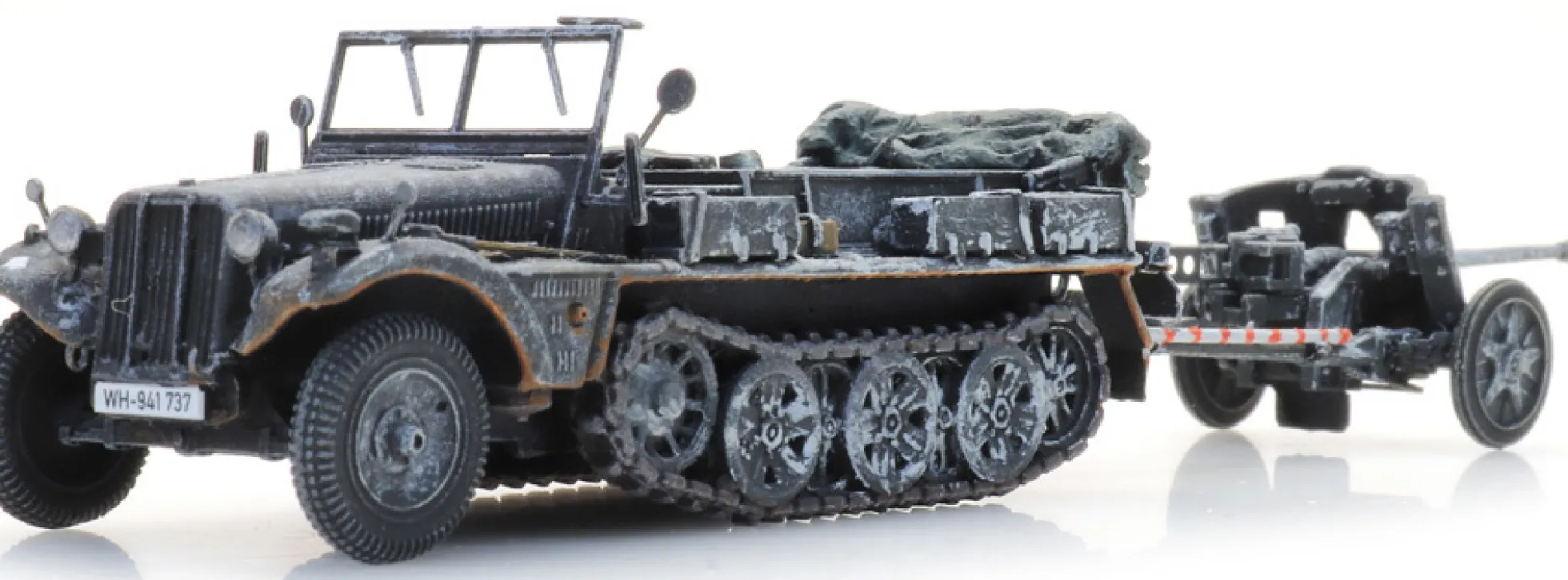 Artitec 6870489 WM Sd.Kfz. 10 + PAK 38 Winter | Panzermodell 1:87