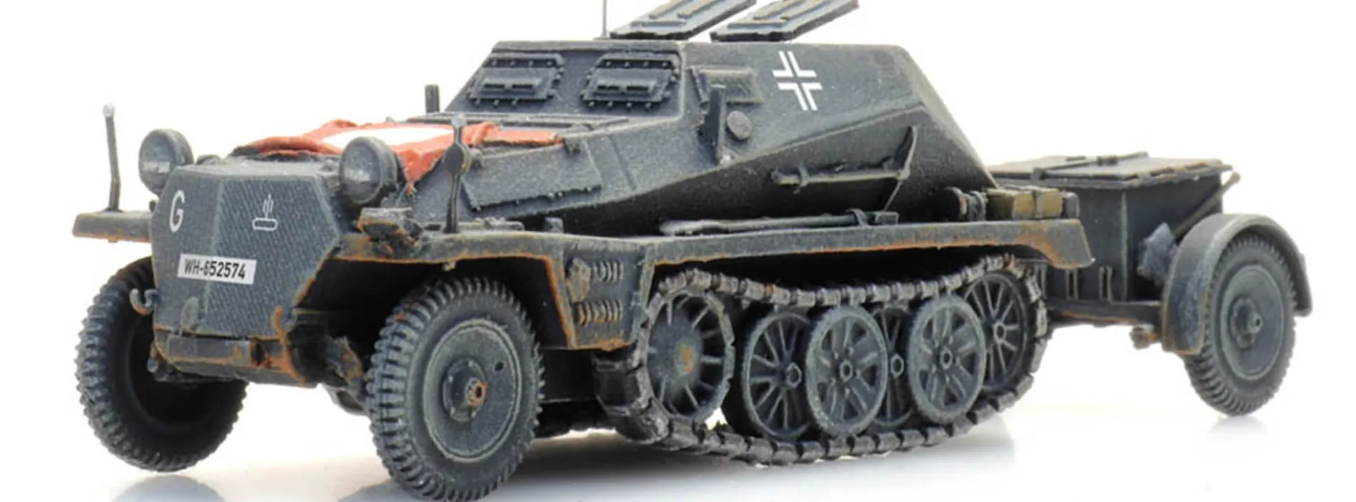 Artitec 6870354 WM Sd.Kfz. 252 + Sd.Anhänger 32 grau | Panzermodell 1:87