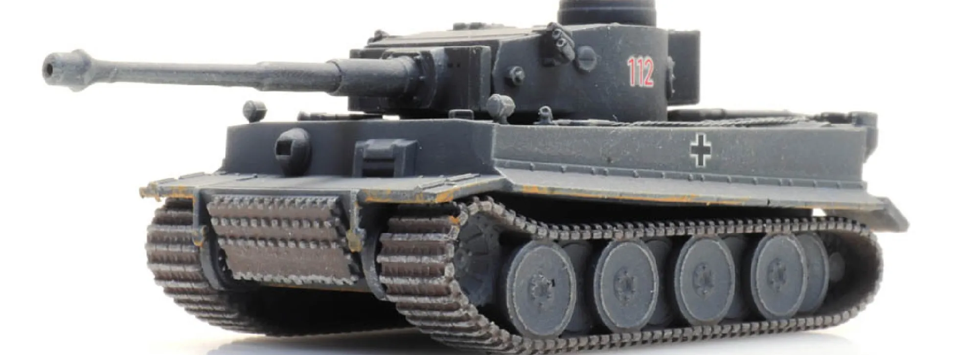 Artitec 6120010 WM Tiger I grau Eisenbahntransport | Panzermodell 1:120