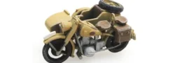Artitec 387.44-YW WM BMW R75 mit Beiwagen dunkelgelb | Militärmodell 1:87