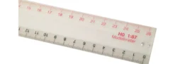 Auhagen 99004 Maßstabslineal 30 cm | Modellmeter / Zentimeter | Spur H0 1:187