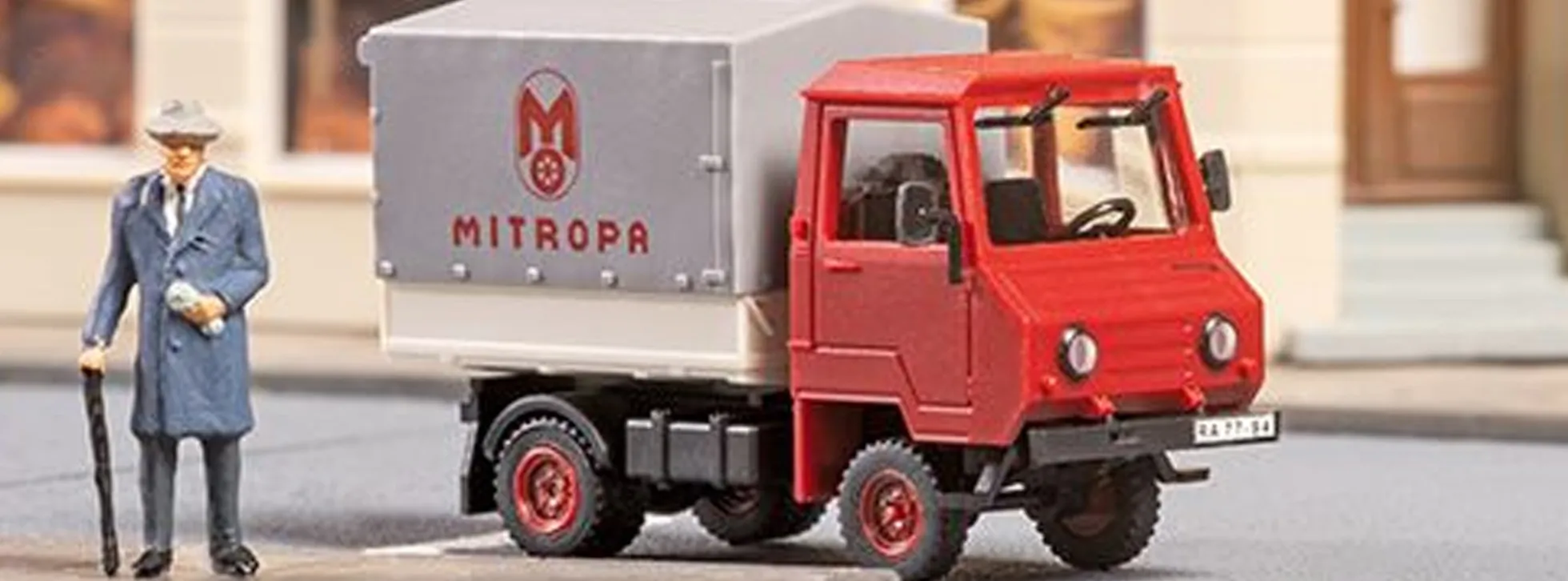 Auhagen 43690 Multicar M24-0 Pritsche Plane Mitropa | Bausatz Spur TT