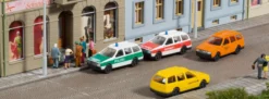 Auhagen 43652 PKW Kombi bedruckt | 4 Stück | Modellauto 1:120