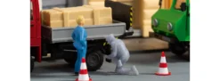 Auhagen 41679 Verkehrskontrolle | 3 Stück | Figuren Spur H0