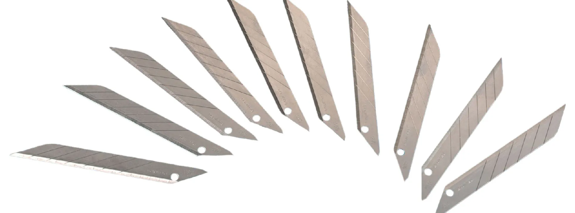 Auhagen 90004 30°-Wechselklingen | 10 Stück | Ersatzklingen für Modellbaumesser
