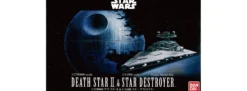 BANDAI 01207 Death Star II + Imperial Star Destroyer | Star Wars Snap-Fit Bausatz