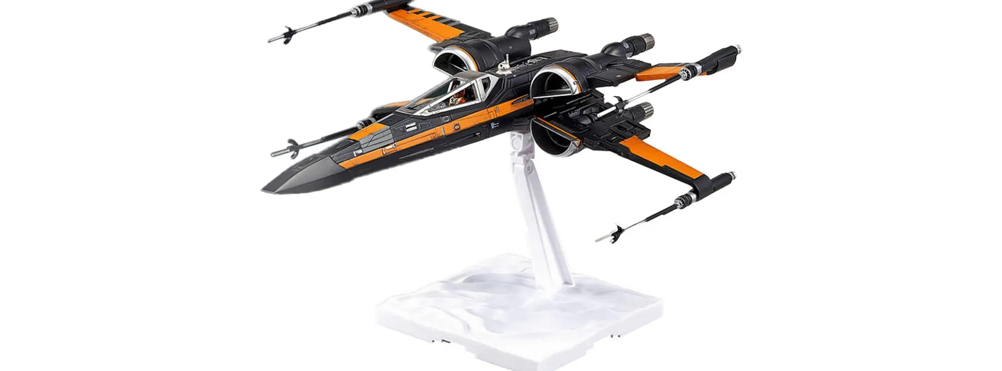 BANDAI 01216 Poes X-Wing Fighter | Star Wars Snap-Fit Bausatz 1:72