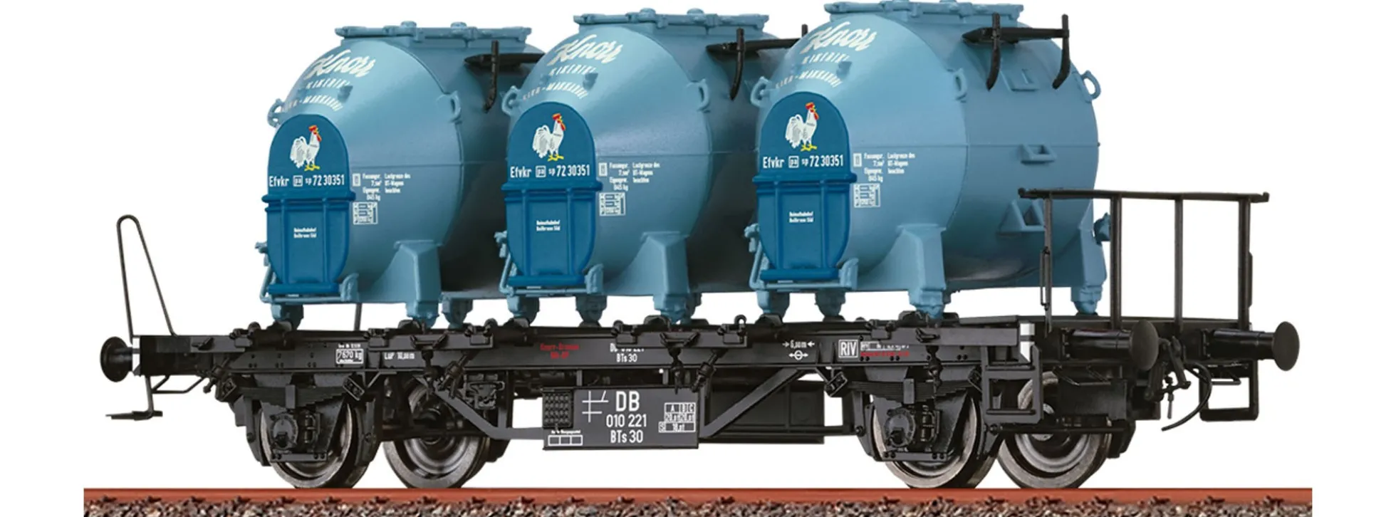 BRAWA 50599 Behälterwagen BTs 30 Knorr DB | DC | Spur H0