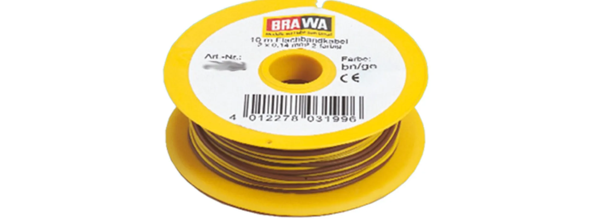 BRAWA 32390 Doppellitze 0,14 mm² | 25 m | braun+gelb